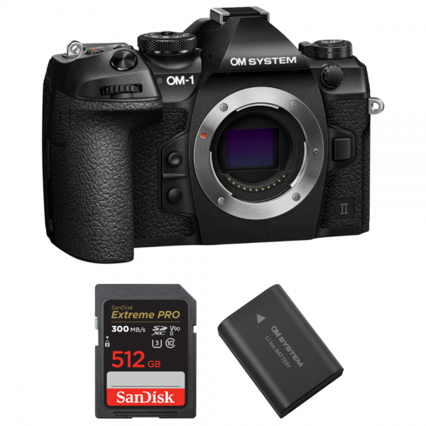 OM System OM-1 Mark II + 1 SanDisk 512GB Extreme PRO UHS-II SDXC 300 MB/s + 1 OM System BLX-1-1