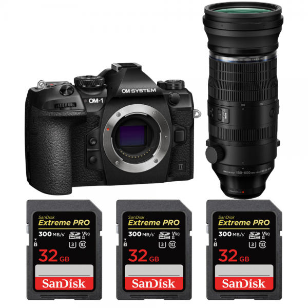 OM System OM-1 Mark II + ED 150-600mm f/5-6.3 IS + 3 SanDisk 32GB Extreme PRO UHS-II SDXC 300 MB/s|MCZ DIRECT