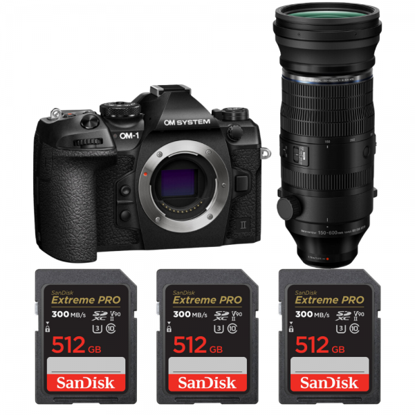 OM System OM-1 Mark II + ED 150-600mm f/5-6.3 IS + 3 SanDisk 512GB Extreme PRO UHS-II SDXC 300 MB/s|MCZ DIRECT