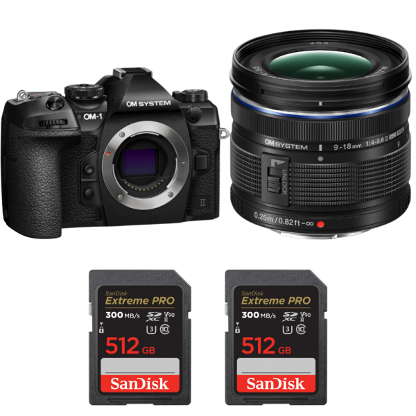 OM System OM-1 Mark II + ED 9-18mm f/4-5.6 II + 2 SanDisk 512GB Extreme PRO UHS-II SDXC 300 MB/s|MCZ DIRECT