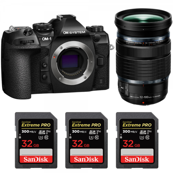 OM System OM-1 Mark II + ED 12-100mm f/4 IS PRO + 3 SanDisk 32GB Extreme PRO UHS-II SDXC 300 MB/s|MCZ DIRECT