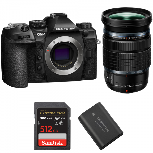 OM System OM-1 Mark II + ED 12-100mm f/4 IS PRO + 1 SanDisk 512GB Extreme PRO UHS-II SDXC 300 MB/s + 1 OM System BLX-1|MCZ DIRECT