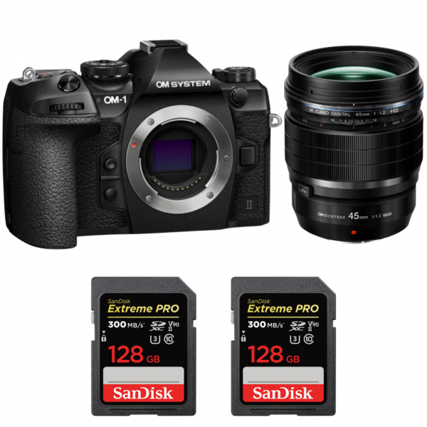 OM System OM-1 Mark II + ED 45mm f/1.2 PRO + 2 SanDisk 128GB Extreme PRO UHS-II SDXC 300 MB/s|MCZ DIRECT