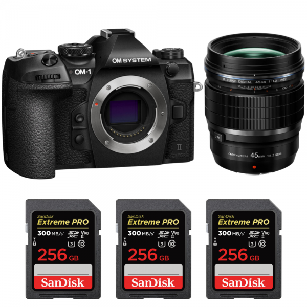 OM System OM-1 Mark II + ED 45mm f/1.2 PRO + 3 SanDisk 256GB Extreme PRO UHS-II SDXC 300 MB/s|MCZ DIRECT