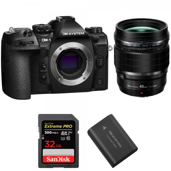 OM System OM-1 Mark II + ED 45mm f/1.2 PRO + 1 SanDisk 32GB Extreme PRO UHS-II SDXC 300 MB/s + 1 OM System BLX-1|MCZ DIRECT