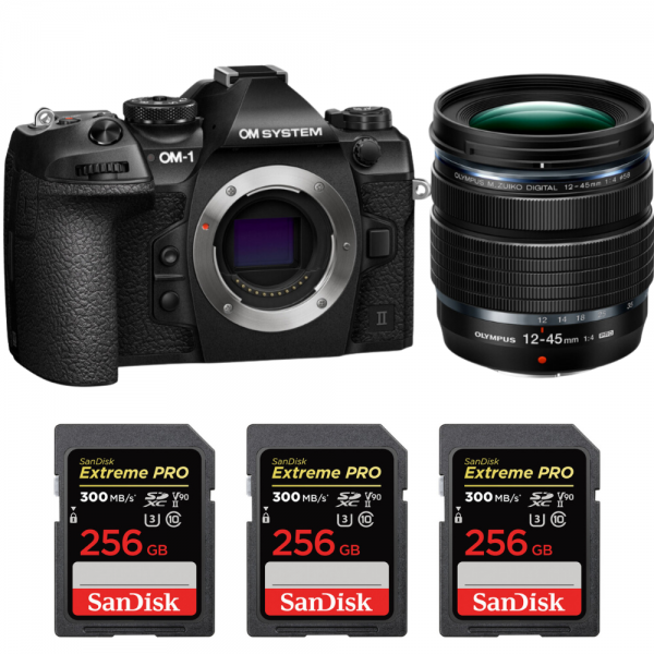 OM System OM-1 Mark II + 12-45mm F4 Pro + 3 SanDisk 256GB Extreme PRO UHS-II SDXC 300 MB/s|MCZ DIRECT