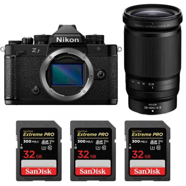 Nikon Zf + 28-400mm f/4-8 VR + 3 SanDisk 32GB Extreme PRO UHS-II SDXC 300 MB/s-1