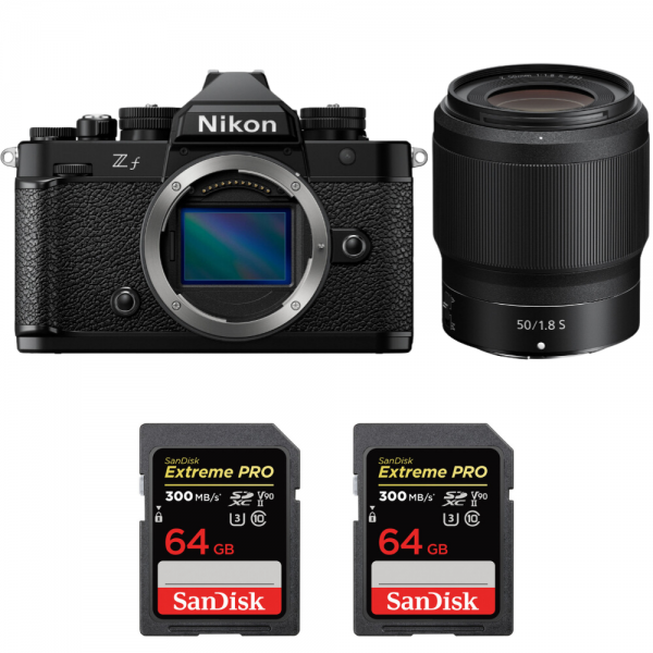 Nikon Zf + 50mm f/1.8 S + 2 SanDisk 64GB Extreme PRO UHS-II SDXC 300 MB/s-1