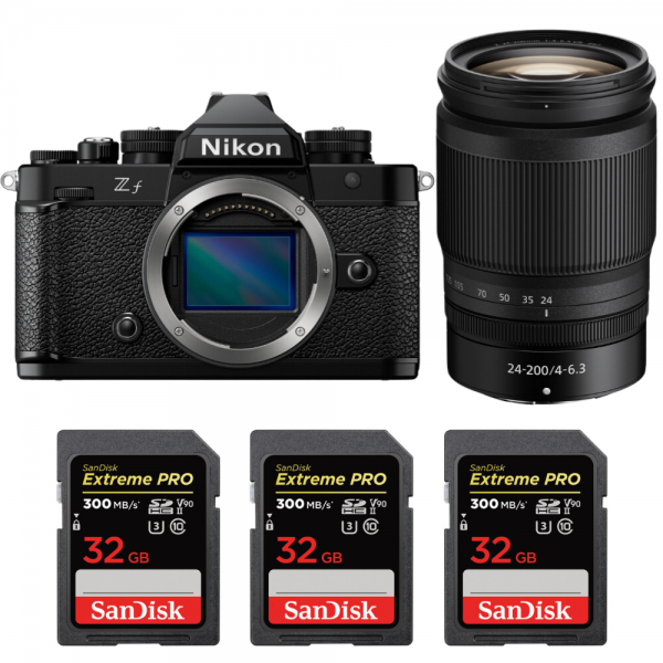 Nikon Zf + 24-200mm f/4-6.3 VR + 3 SanDisk 32GB Extreme PRO UHS-II SDXC 300 MB/s-1