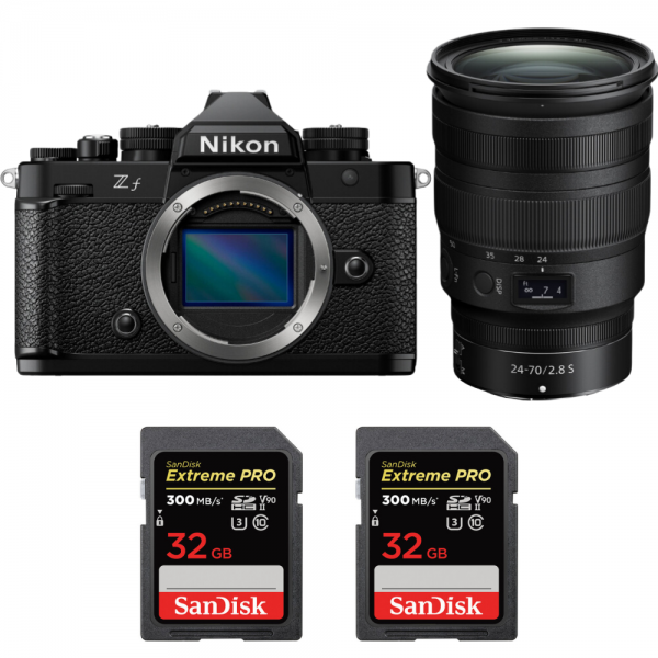 Nikon Zf + 24-70mm f/2.8 S + 2 SanDisk 32GB Extreme PRO UHS-II SDXC 300 MB/s-1