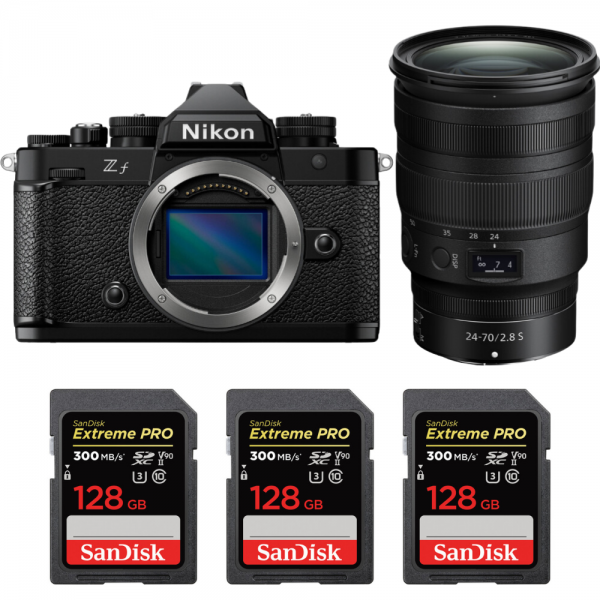 Nikon Zf + 24-70mm f/2.8 S + 3 SanDisk 128GB Extreme PRO UHS-II SDXC 300 MB/s-1