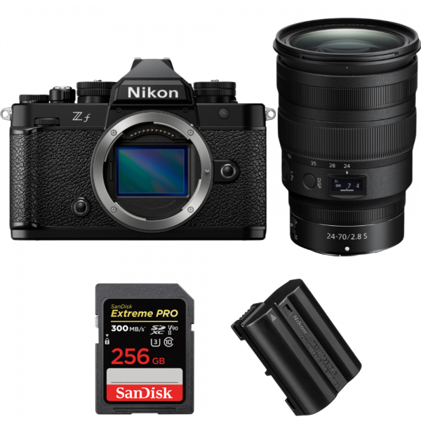 Nikon Zf + 24-70mm f/2.8 S + 1 SanDisk 256GB Extreme PRO UHS-II SDXC 300 MB/s + 1 Nikon EN-EL15C-1