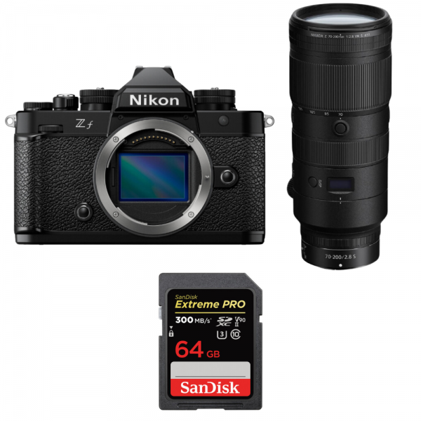 Nikon Zf + 70-200mm f/2.8 VR S + 1 SanDisk 64GB Extreme PRO UHS-II SDXC 300 MB/s-1