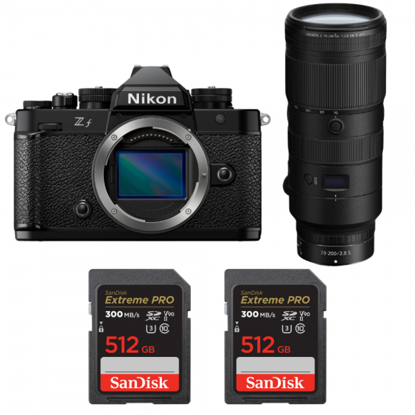 Nikon Zf + 70-200mm f/2.8 VR S + 2 SanDisk 512GB Extreme PRO UHS-II SDXC 300 MB/s-1