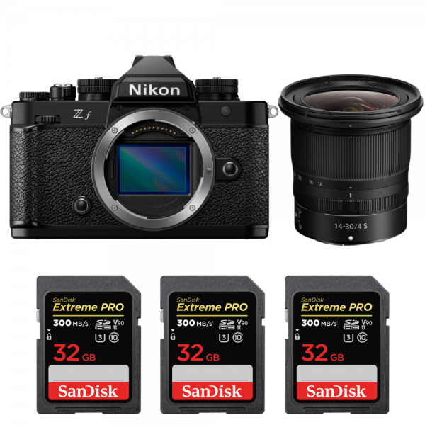 Nikon Zf + 14-30mm f/4 S + 3 SanDisk 32GB Extreme PRO UHS-II SDXC 300 MB/s|MCZ DIRECT