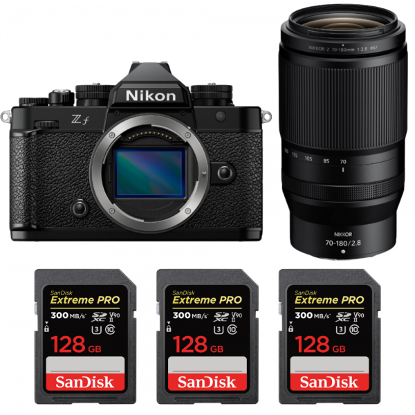 Nikon Zf + 70-180mm f/2.8 + 3 SanDisk 128GB Extreme PRO UHS-II SDXC 300 MB/s|MCZ DIRECT