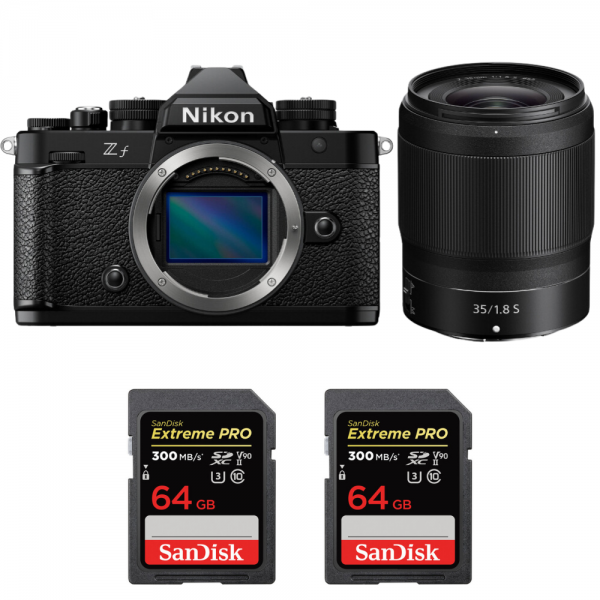 Nikon Zf + 35mm f/1.8 S + 2 SanDisk 64GB Extreme PRO UHS-II SDXC 300 MB/s-1