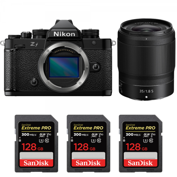 Nikon Zf + 35mm f/1.8 S + 3 SanDisk 128GB Extreme PRO UHS-II SDXC 300 MB/s-1