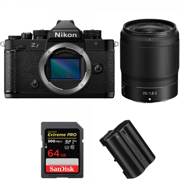 Nikon Zf + 35mm f/1.8 S + 1 SanDisk 64GB Extreme PRO UHS-II SDXC 300 MB/s + 1 Nikon EN-EL15C|MCZ DIRECT