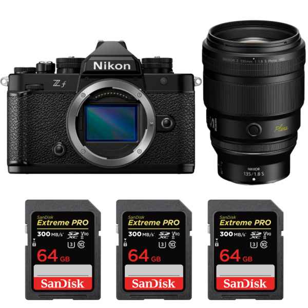 Nikon Zf + 135mm f/1.8 S Plena + 3 SanDisk 64GB Extreme PRO UHS-II SDXC 300 MB/s-1