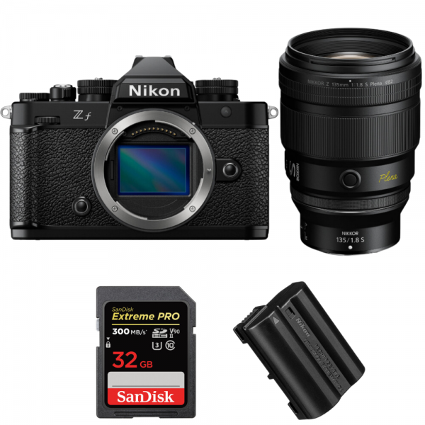 Nikon Zf + 135mm f/1.8 S Plena + 1 SanDisk 32GB Extreme PRO UHS-II SDXC 300 MB/s + 1 Nikon EN-EL15C-1