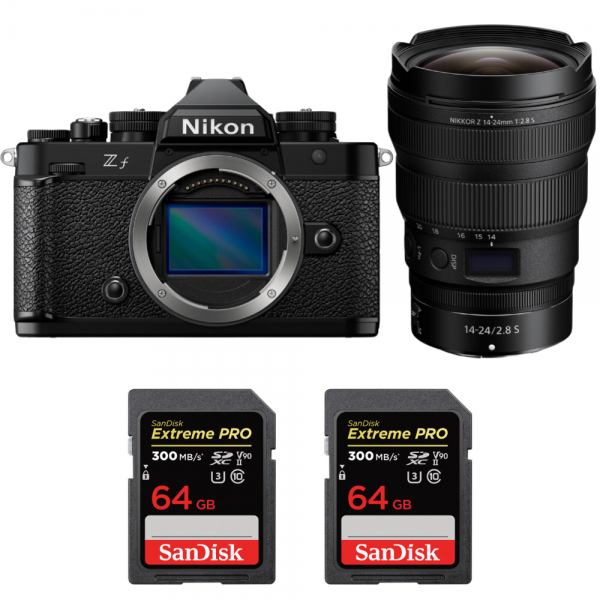 Nikon Zf + 14-24mm f/2.8 S + 2 SanDisk 64GB Extreme PRO UHS-II SDXC 300 MB/s-1