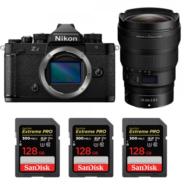 Nikon Zf + 14-24mm f/2.8 S + 3 SanDisk 128GB Extreme PRO UHS-II SDXC 300 MB/s|MCZ DIRECT