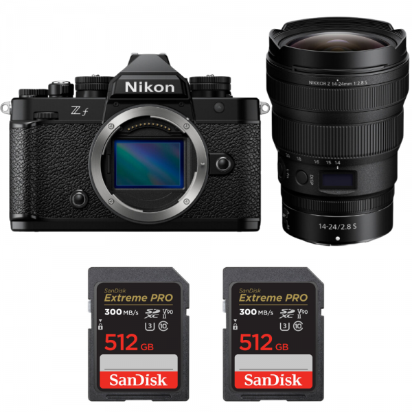 Nikon Zf + 14-24mm f/2.8 S + 2 SanDisk 512GB Extreme PRO UHS-II SDXC 300 MB/s|MCZ DIRECT