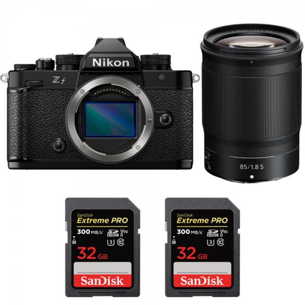 Nikon Zf + 85mm f/1.8 S + 2 SanDisk 32GB Extreme PRO UHS-II SDXC 300 MB/s-1