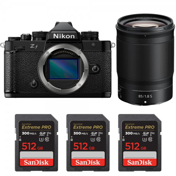 Nikon Zf + 85mm f/1.8 S + 3 SanDisk 512GB Extreme PRO UHS-II SDXC 300 MB/s-1