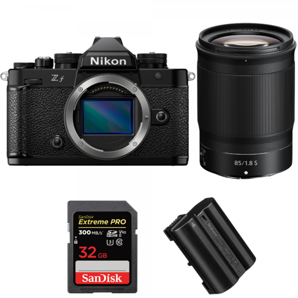 Nikon Zf + 85mm f/1.8 S + 1 SanDisk 32GB Extreme PRO UHS-II SDXC 300 MB/s + 1 Nikon EN-EL15C|MCZ DIRECT