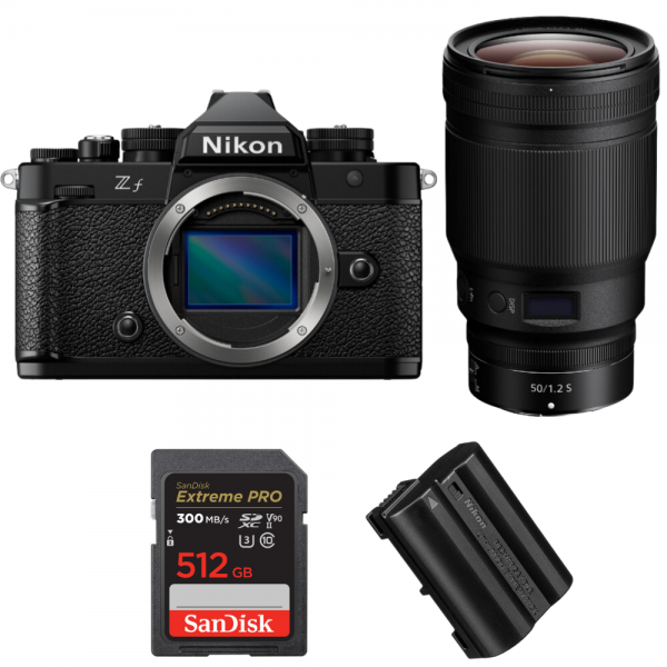 Nikon Zf + 50mm f/1.2 S + 1 SanDisk 512GB Extreme PRO UHS-II SDXC 300 MB/s + 1 Nikon EN-EL15C|MCZ DIRECT