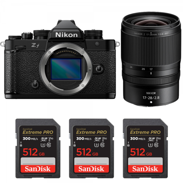 Nikon Zf + 17-28mm f/2.8 + 3 SanDisk 512GB Extreme PRO UHS-II SDXC 300 MB/s-1