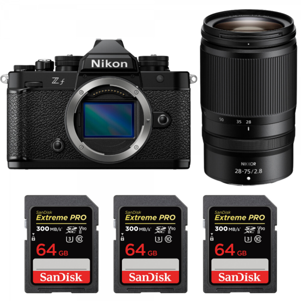 Nikon Zf + 28-75mm f/2.8 + 3 SanDisk 64GB Extreme PRO UHS-II SDXC 300 MB/s|MCZ DIRECT