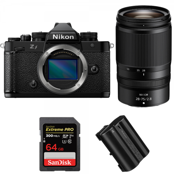 Nikon Zf + 28-75mm f/2.8 + 1 SanDisk 64GB Extreme PRO UHS-II SDXC 300 MB/s + 1 Nikon EN-EL15C|MCZ DIRECT