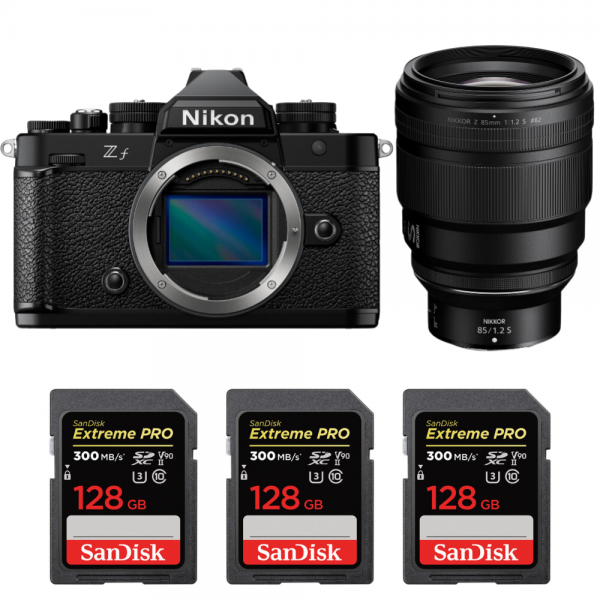 Nikon Zf + 85mm f/1.2 S + 3 SanDisk 128GB Extreme PRO UHS-II SDXC 300 MB/s|MCZ DIRECT