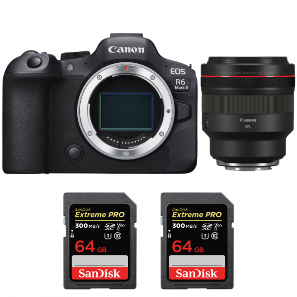 Canon EOS R6 Mark II + RF 85mm f/1.2 L USM + 2 SanDisk 64GB Extreme PRO UHS-II SDXC 300 MB/s-1