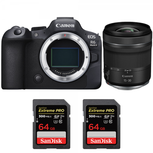Canon EOS R6 Mark II + RF 15-30mm f/4.5-6.3 IS STM + 2 SanDisk 64GB Extreme PRO UHS-II SDXC 300 MB/s-1