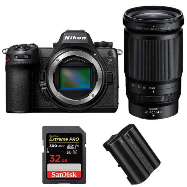 Nikon Z6 III + Z 28-400mm f/4-8 VR + 1 SanDisk 32GB Extreme PRO UHS-II SDXC 300 MB/s + 1 Nikon EN-EL15c-1