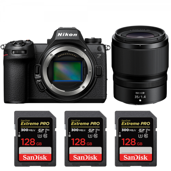 Nikon Z6 III + Z 35mm f/1.4 + 3 SanDisk 128GB Extreme PRO UHS-II SDXC 300 MB/s|MCZ DIRECT