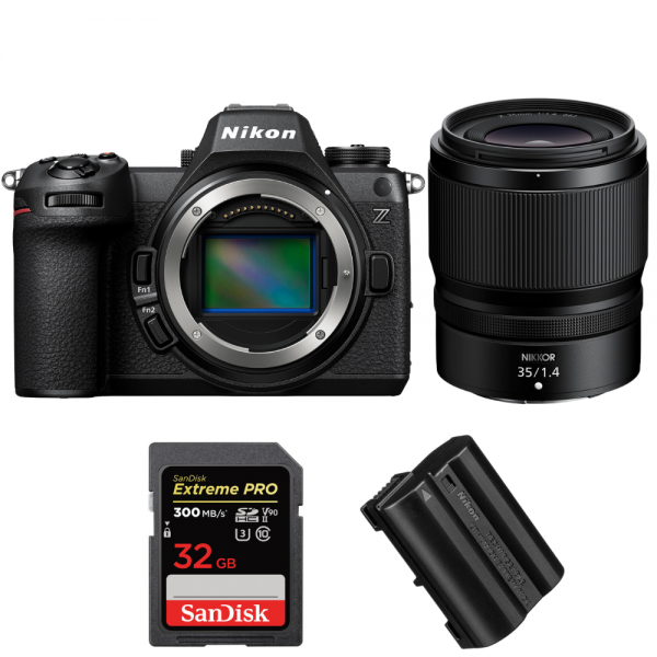 Nikon Z6 III + Z 35mm f/1.4 + 1 SanDisk 32GB Extreme PRO UHS-II SDXC 300 MB/s + 1 Nikon EN-EL15c-1