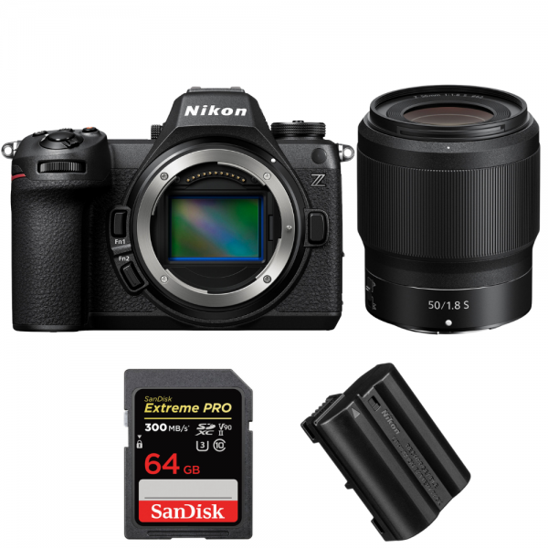 Nikon Z6 III + Z 50mm f/1.8 S + 1 SanDisk 64GB Extreme PRO UHS-II SDXC 300 MB/s + 1 Nikon EN-EL15c|MCZ DIRECT