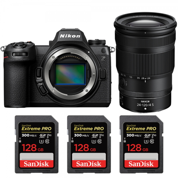 Nikon Z6 III + Z 24-120mm f/4 S + 3 SanDisk 128GB Extreme PRO UHS-II SDXC 300 MB/s|MCZ DIRECT