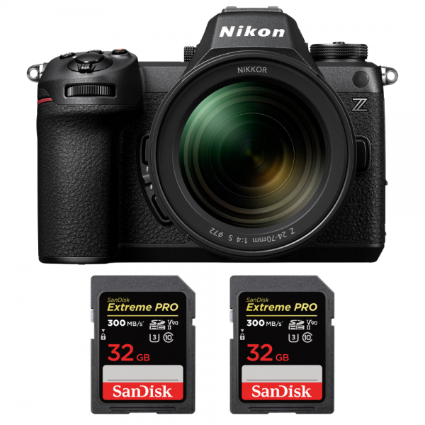 Nikon Z6 III + Z 24-70mm f/4 S + 2 SanDisk 32GB Extreme PRO UHS-II SDXC 300 MB/s|MCZ DIRECT