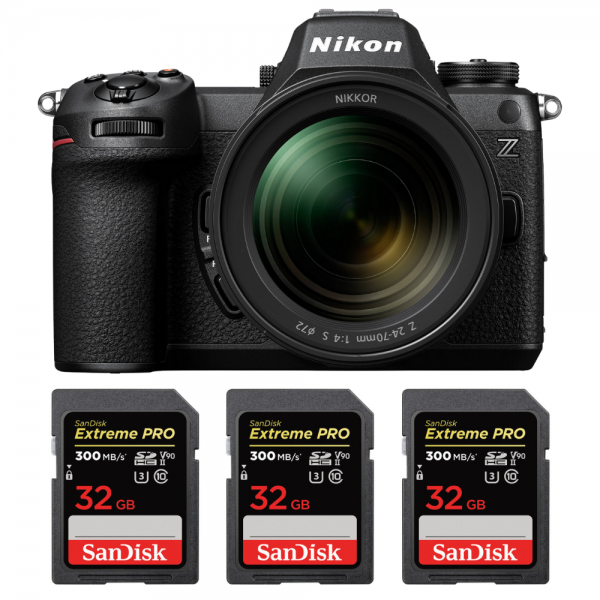 Nikon Z6 III + Z 24-70mm f/4 S + 3 SanDisk 32GB Extreme PRO UHS-II SDXC 300 MB/s|MCZ DIRECT