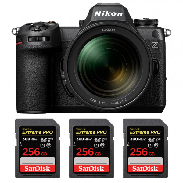 Nikon Z6 III + Z 24-70mm f/4 S + 3 SanDisk 256GB Extreme PRO UHS-II SDXC 300 MB/s|MCZ DIRECT