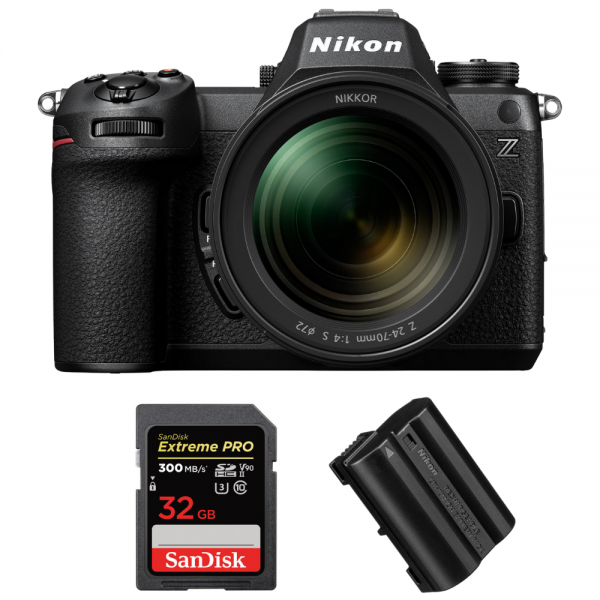 Nikon Z6 III + Z 24-70mm f/4 S + 1 SanDisk 32GB Extreme PRO UHS-II SDXC 300 MB/s + 1 Nikon EN-EL15c|MCZ DIRECT