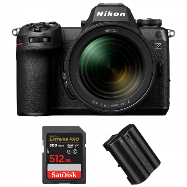 Nikon Z6 III + Z 24-70mm f/4 S + 1 SanDisk 512GB Extreme PRO UHS-II SDXC 300 MB/s + 1 Nikon EN-EL15c-1