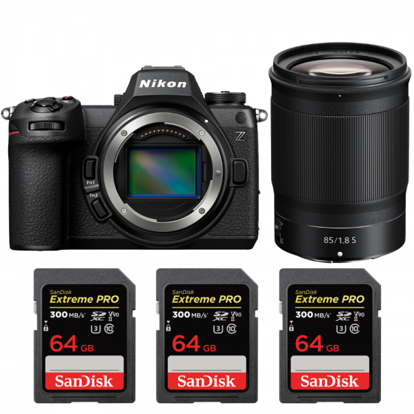 Nikon Z6 III + Z 85mm f/1.8 S + 3 SanDisk 64GB Extreme PRO UHS-II SDXC 300 MB/s|MCZ DIRECT