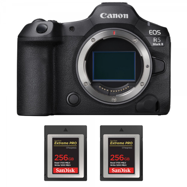 Canon EOS R5 Mark II + 2 SanDisk 256GB Extreme PRO CFexpress Type B-1